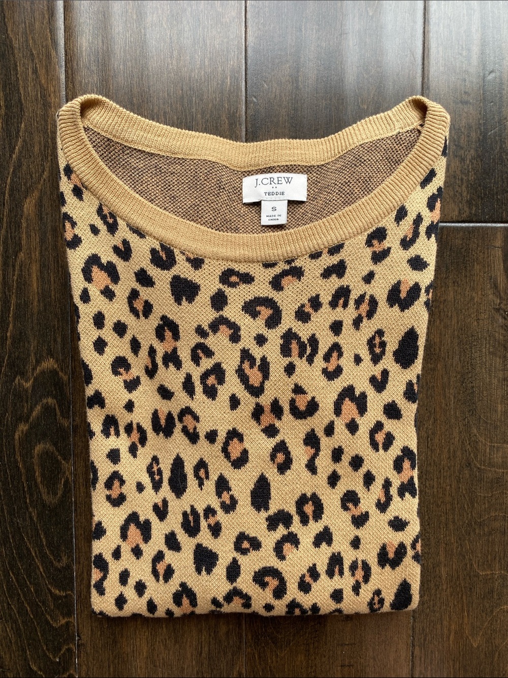 J.Crew Leopard Crewneck Sweater